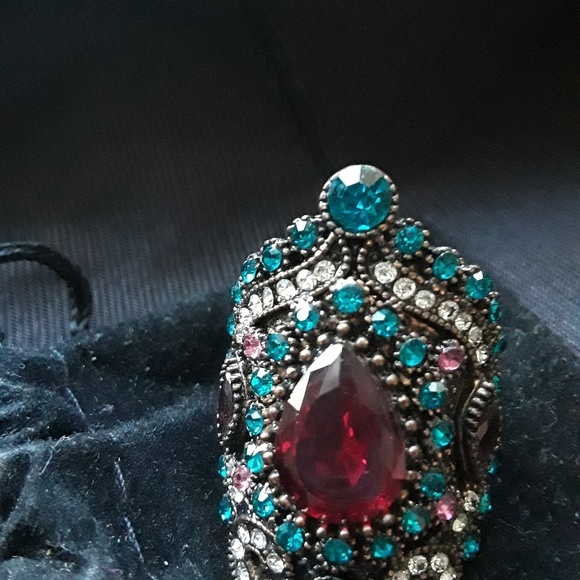 Boho Gypsy Festive Ring - Picture 3 of 6